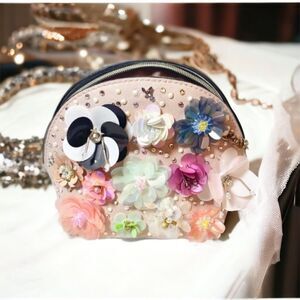 Chasing Heaven Custom Flower Bag with Swarovski Crystals